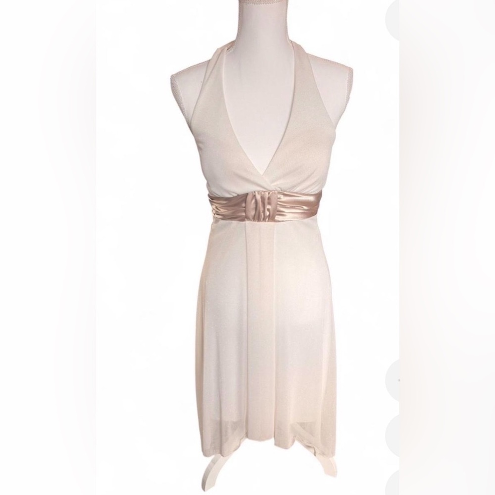 y2k Speechless champagne glitter‎ halter dress  | New with tags ✨ prom - Picture 5 of 5